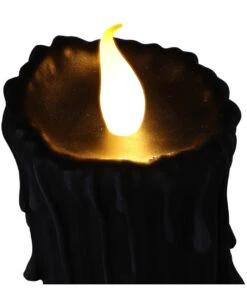 Schwarze Magie LED Kerze 19cm 11 Schwarze Magie LED Kerze 19cm -Karneval-Universe black magic led kerze black magic led candle halloween deko gothic deko 54011 06