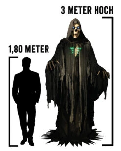Gigantisches Skelett Phantom Halloween Animatronic -Karneval-Universe gigantischer skelett reaper halloween animatronic skeleton reaper halloween animatronic prop halloween deko 51242