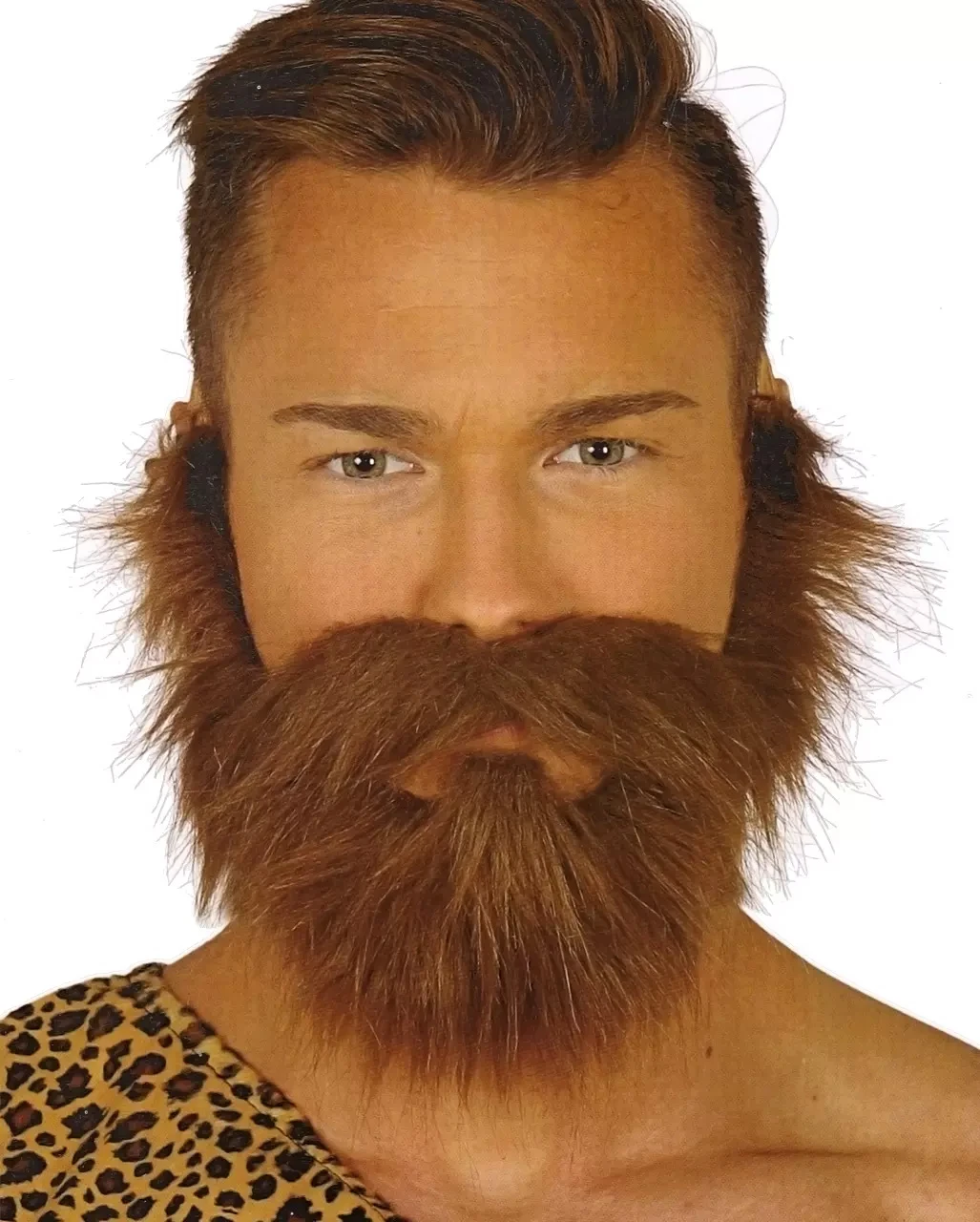 Brauner Vollbart Mit Schnäuzer 2 Brauner Vollbart Mit Schnäuzer – Bild 2