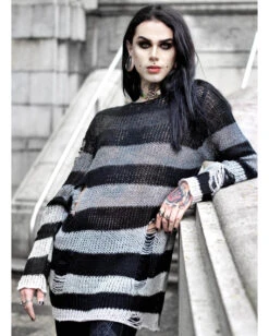 Grady Strickpullover KILLSTAR -Karneval-Universe killstar grady strickpullover soft knit sweater gothic fashion und gothic shop 51981