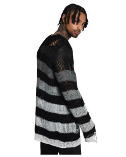 Grady Strickpullover KILLSTAR -Karneval-Universe killstar grady strickpullover soft knit sweater gothic fashion und gothic shop 51981 6