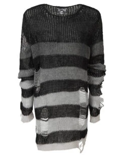 Grady Strickpullover KILLSTAR -Karneval-Universe killstar grady strickpullover soft knit sweater gothic fashion und gothic shop 51981 7