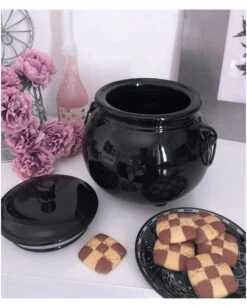 Hexenkessel Keramik Keksdose KILLSTAR -Karneval-Universe killstar hexenkessel keramik keksdose killstar cauldron cookie jar halloween tischdeko 51104 03