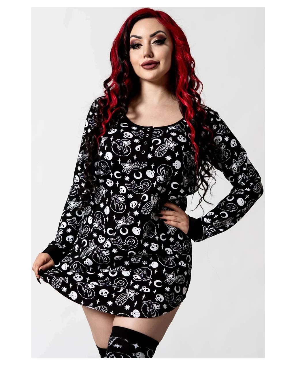 KILLSTAR Purr Off Schlafkleid 1 KILLSTAR Purr Off Schlafkleid