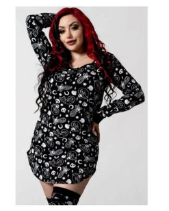 KILLSTAR Purr Off Schlafkleid 6 KILLSTAR Purr Off Schlafkleid -Karneval-Universe killstar purr off sleep dress killstar purr off nachthemd killstar purr off schlafkleid 52112 04 1