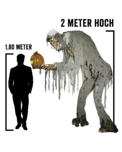 Großer Jack Reaper Mit Sprechendem Kürbis Halloween Animatronic -Karneval-Universe riesiger jack reaper mit sprechendem kuerbis halloween animatronic prowling jack reaper halloween prop animatronic horror und halloween deko 51244 4