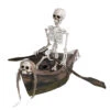 Skelett Im Boot Halloween Animatronic