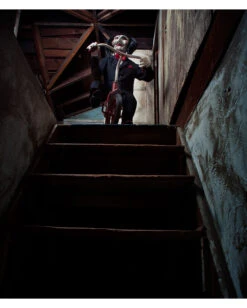 SAW Puppe Billy 11 SAW Puppe Billy -Karneval-Universe saw billy puppe originale horrorfilm sammler puppe aus james wans saw lizenzierte horrorpuppe fuer jig saw fans 28972 5