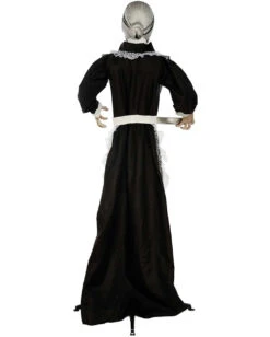 Zombie Dienstmagd Mit Licht & Sound 155cm 5 Zombie Dienstmagd Mit Licht & Sound 155cm -Karneval-Universe zombie dienstmaedchen mit licht und sound 155cm zombie maid with light and sound halloween animatronics 53364 3