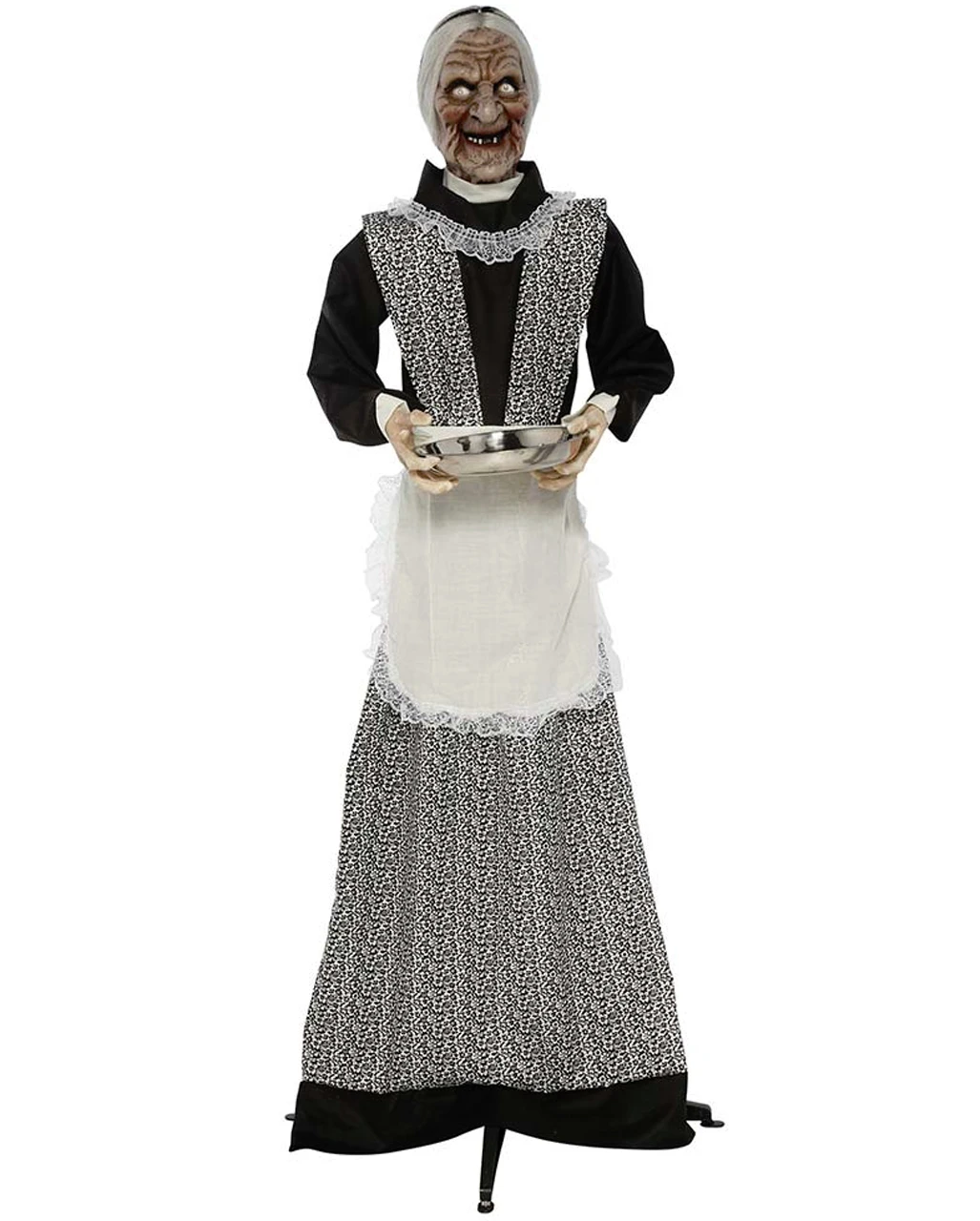 Zombie Dienstmagd Mit Licht & Sound 155cm 1 Zombie Dienstmagd Mit Licht & Sound 155cm